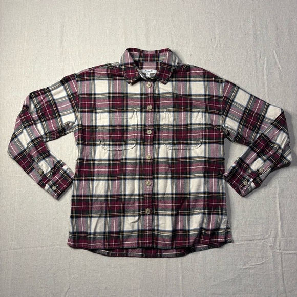Madewell Men's Size XS Long Sleeve Button Up Plaid Flannel Shirt - Picture 1 of 5
